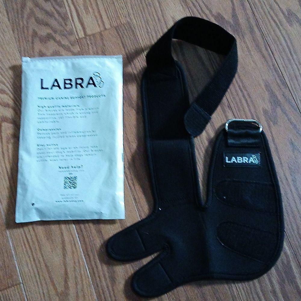 Labra Dog Canine K9 Shoulder Elbow Callus Pain Relief Brace Wrap  Sz M Right Leg